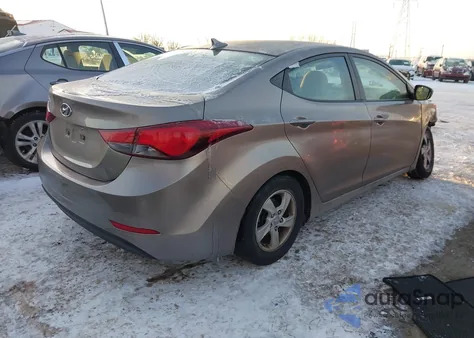 2014 Hyundai Elantra Se from USA, damaged, VIN 5NPDH4AE7EH511209